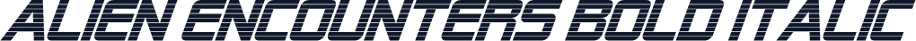 Alien Encounters Bold Italic