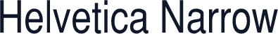 Helvetica Narrow