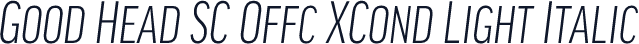 Good Head SC Offc XCond Light Italic