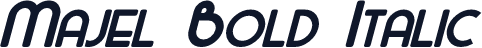 Majel Bold Italic