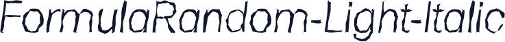 FormulaRandom-Light-Italic