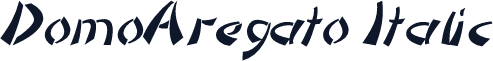 DomoAregato Italic