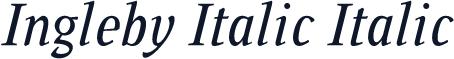 Ingleby Italic Italic