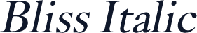 Bliss Italic