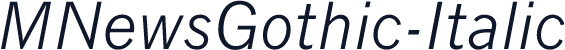 MNewsGothic-Italic