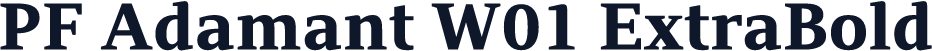 PF Adamant W01 ExtraBold