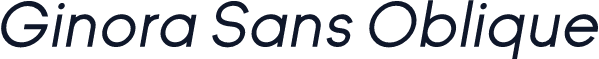 Ginora Sans Oblique