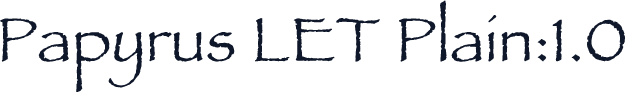 Papyrus LET Plain:1.0