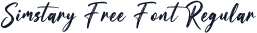 Simstary Free Font Regular