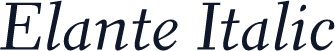 Elante Italic