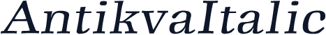 AntikvaItalic