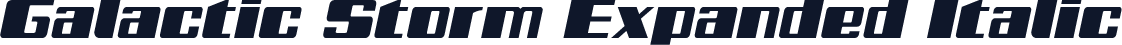 Galactic Storm Expanded Italic
