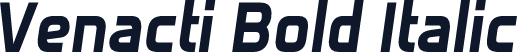 Venacti Bold Italic