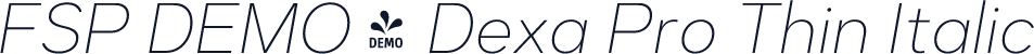 FSP DEMO - Dexa Pro Thin Italic