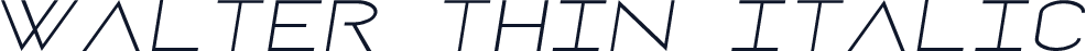 Walter Thin Italic