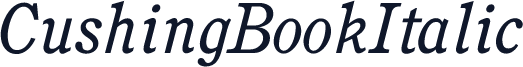 CushingBookItalic