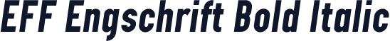 EFF Engschrift Bold Italic