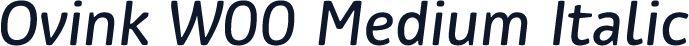 Ovink W00 Medium Italic