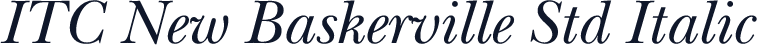 ITC New Baskerville Std Italic