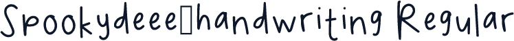 Spookydeee_handwriting Regular