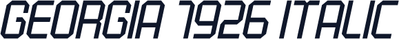 Georgia 1926 Italic