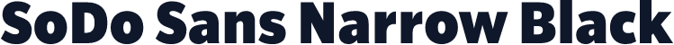 SoDo Sans Narrow Black