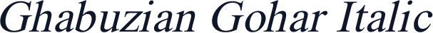 Ghabuzian Gohar Italic