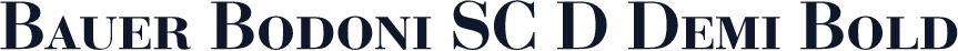 Bauer Bodoni SC D Demi Bold