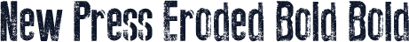 New Press Eroded Bold Bold