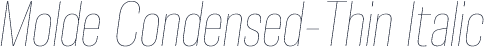 Molde Condensed-Thin Italic