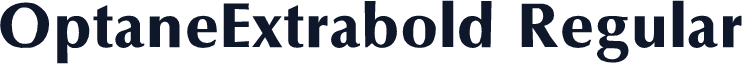 OptaneExtrabold Regular