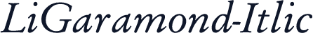 LiGaramond-Itlic