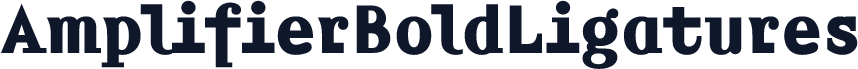 AmplifierBoldLigatures