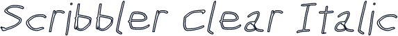 Scribbler Clear Italic