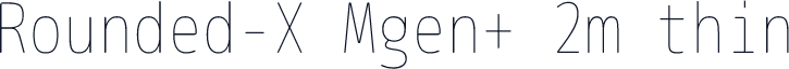 Rounded-X Mgen+ 2m thin