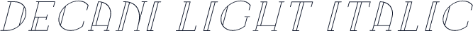 Decani Light Italic
