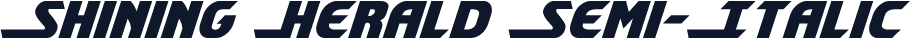 Shining Herald Semi-Italic