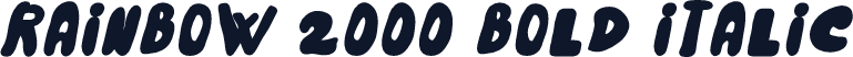 Rainbow 2000 Bold Italic