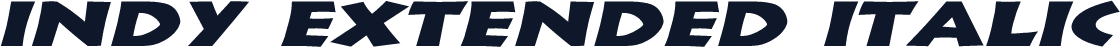 Indy Extended Italic