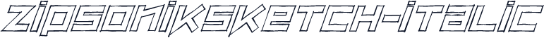 ZipSonikSketch-Italic
