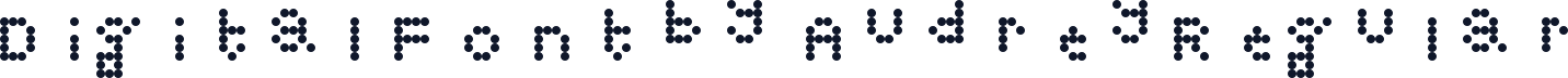 Digital Font by Audrey Regular