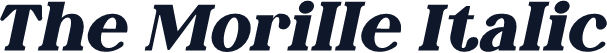 The Morille Italic