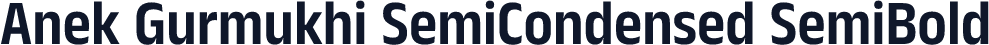 Anek Gurmukhi SemiCondensed SemiBold