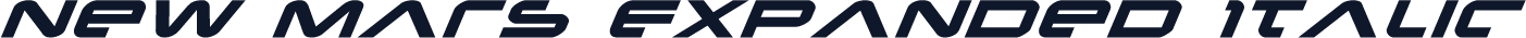 New Mars Expanded Italic
