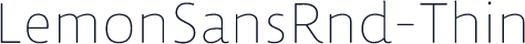 ☞LemonSansRnd-Thin