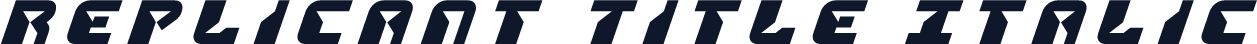 Replicant Title Italic