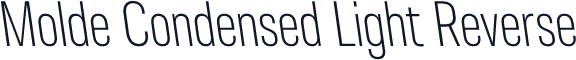 Molde Condensed Light Reverse