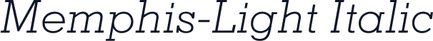 Memphis-Light Italic