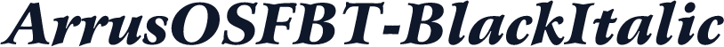 ArrusOSFBT-BlackItalic
