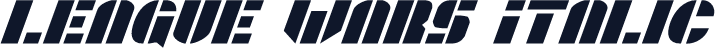 League Wars Italic